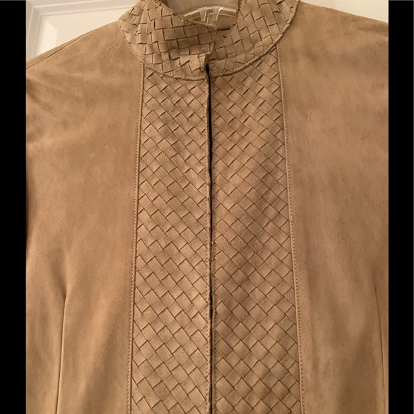 Adrienne Vittadini Suede Jacket Made In Italy. - Picture 3 of 12
